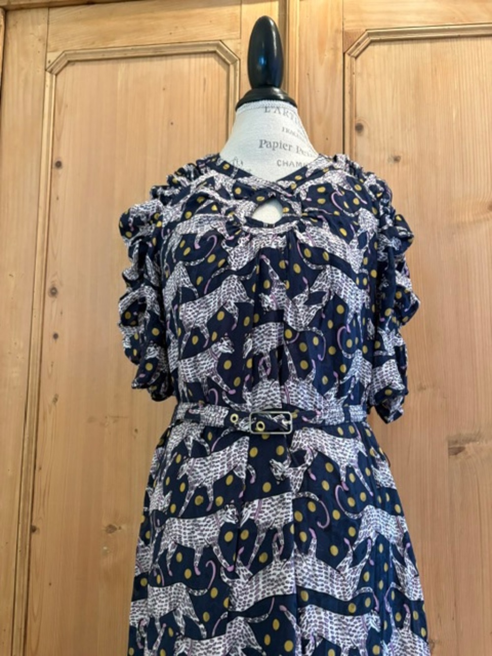 kate spade Panther Dot Midi dres